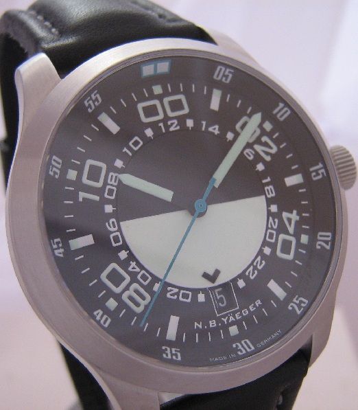 N.B. Yaeger Tango GMT, Black Dial With 2 Straps