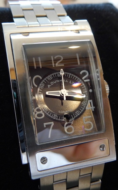 Dunhill Carwatch, Black Dial, Stainless Steel Bracelet