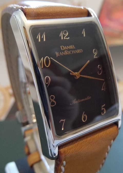 Daniel JeanRichard Lancia Limited Edition, Black Dial, Leather Strap