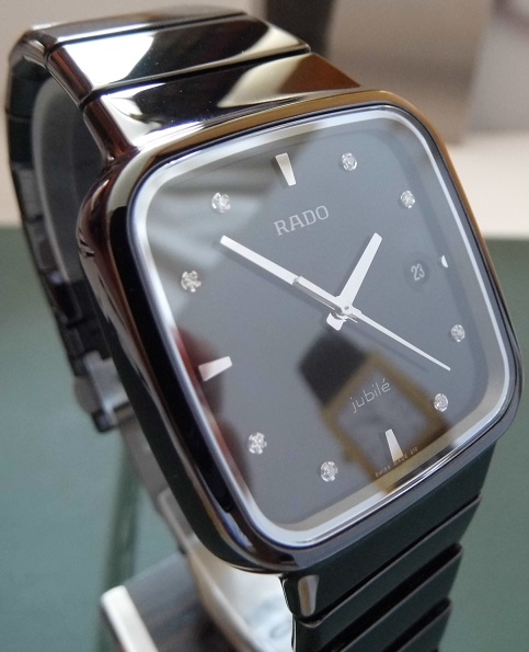 Rado R5.5 Jubile Diamonds, Black Dial, Black Ceramic Bracelet