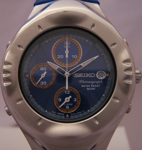 Seiko Macchina Sportiva Giugiaro, Blue Dial, Rubber Strap