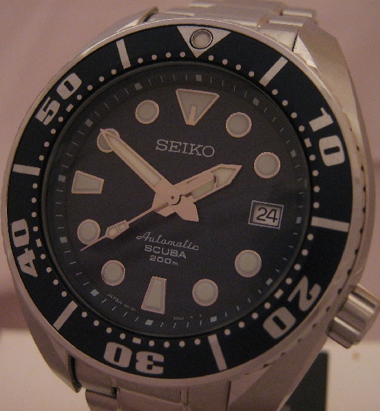Seiko Scuba Prospex Sumo, Blue Dial, Steel Bracelet