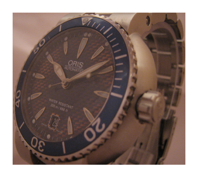 Oris TT1 Divers Watch, Blue Dial With Stainless Steel Bracelet
