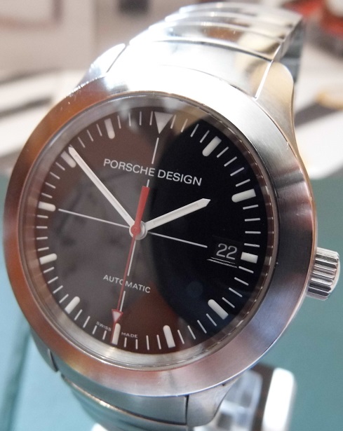 Eterna Porsche Design P6000, Black Dial, Steel Bracelet