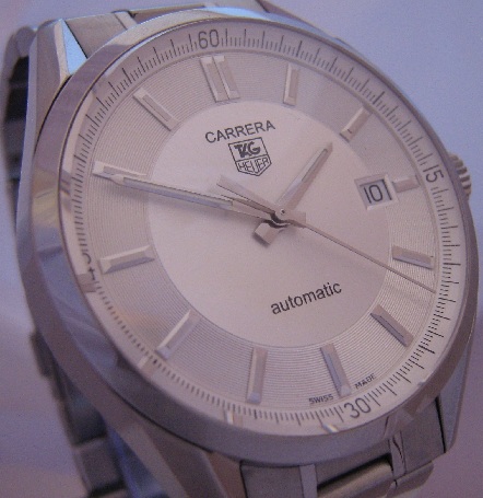 Tag Heuer Carrera Automatic, Silver Dial With Stainless Steel Bracelet