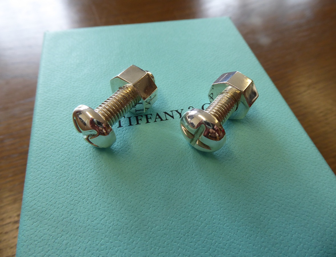 Tiffany & Co Nut & Bolt Sterling Silver Cufflinks