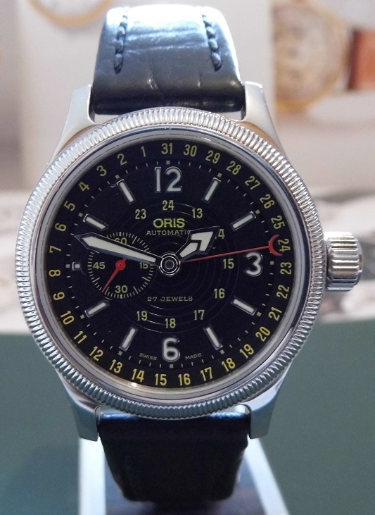 Oris Big Crown Commander, Black Dial, Leather Strap