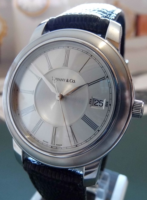Tiffany Mark Automatic Chronometer, Silver Dial, Leather Strap