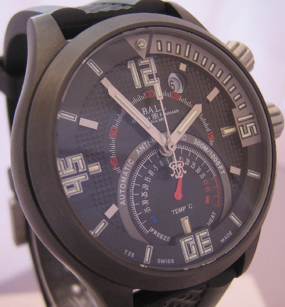Ball Engineer Master II Diver TMT, Black Dial, Rubber Strap