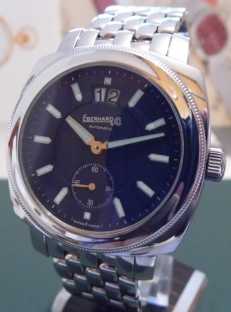 Eberhard & Co Boucanier Grande Date, Black Dial, Bracelet