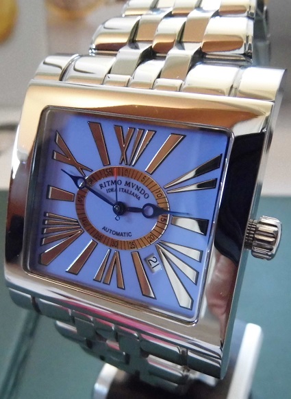 Ritmo Mvndo Palazzo Automatic, Blue Dial, Bracelet