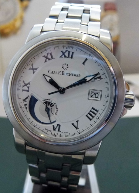 Carl F. Bucherer Patravi Power Reserve, White Dial, Bracelet