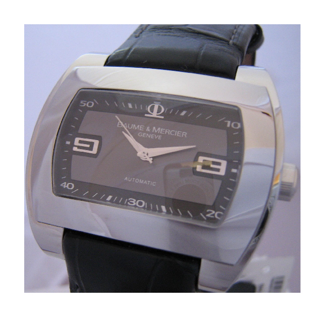 Baume & Mercier Hampton City Automatic, Grey Dial With Leather Strap