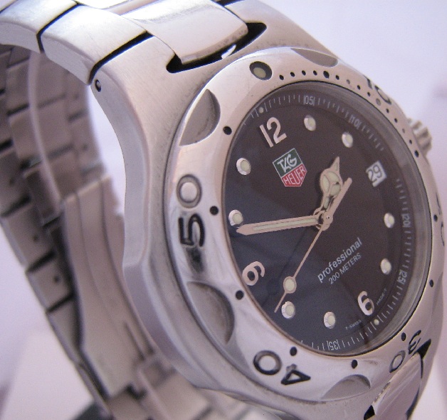 Tag Heuer Kirium, Black Dial With Stainless Steel Bracelet