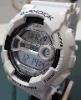 Casio G Shock GD-110-7DR, Silver Dial, White Case & Strap