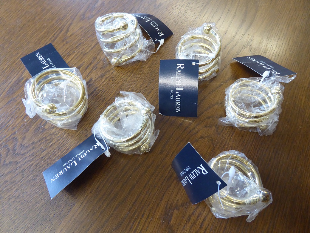 6 Ralph Lauren Napkin Rings