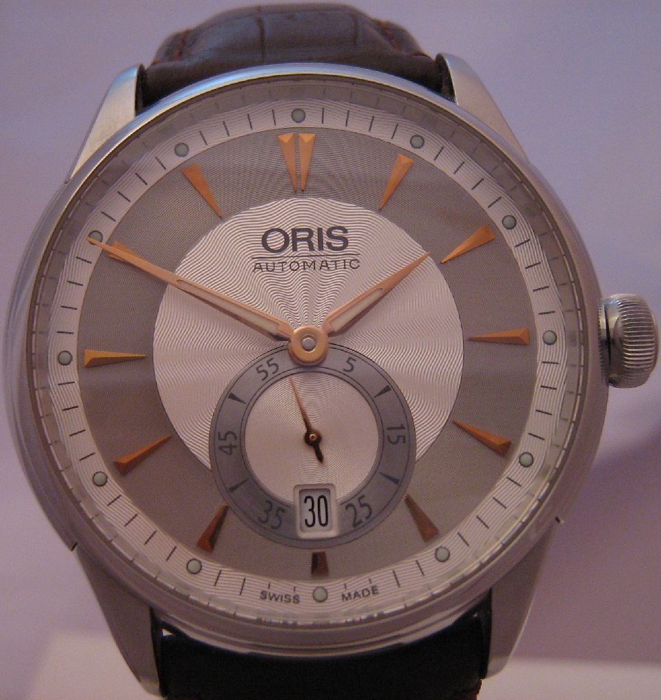 Oris Artelier Small Seconds, Silver Dial With Leather Strap