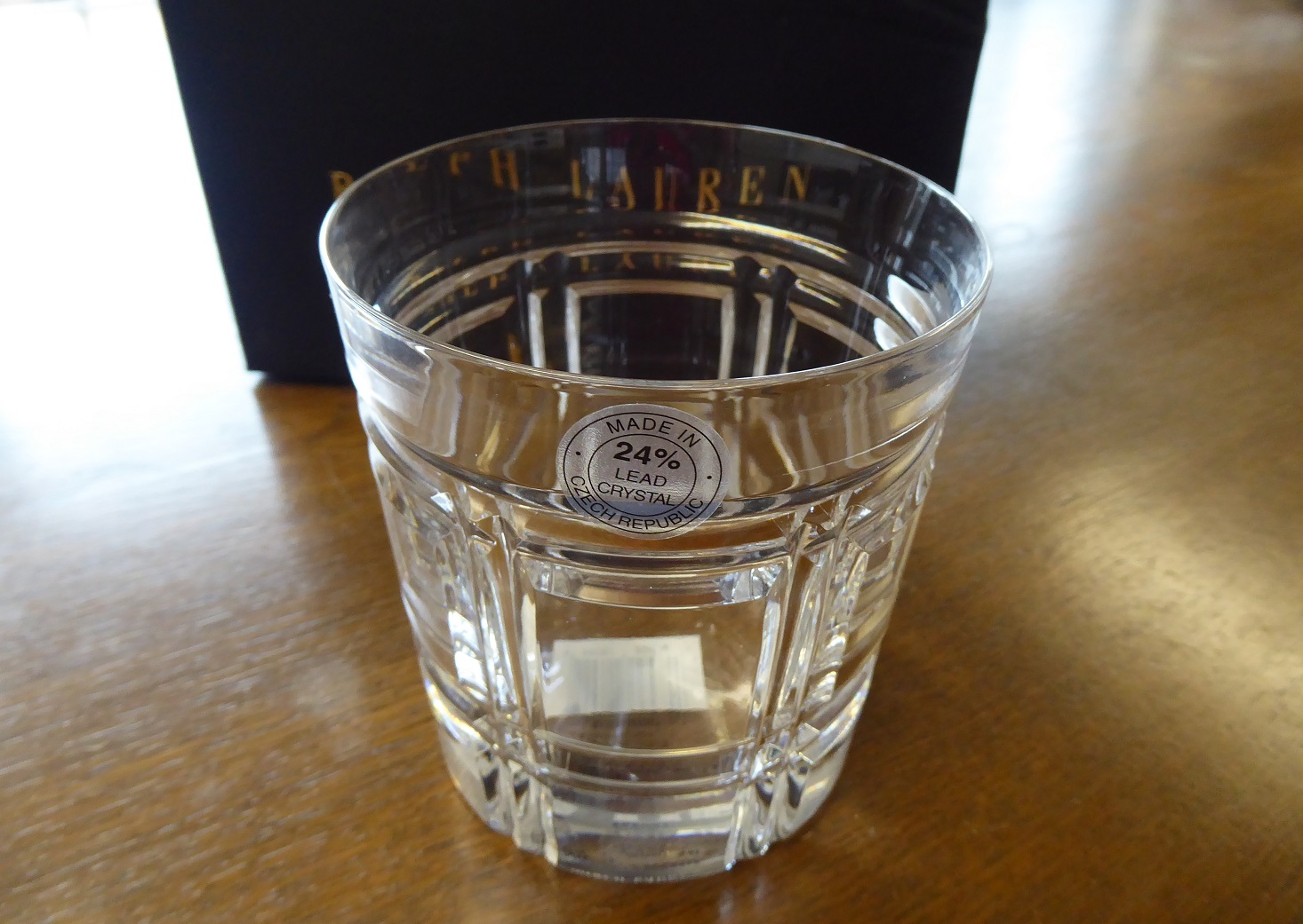 Ralph Lauren Greenwich Double Old Fashioned Glass Tumblers