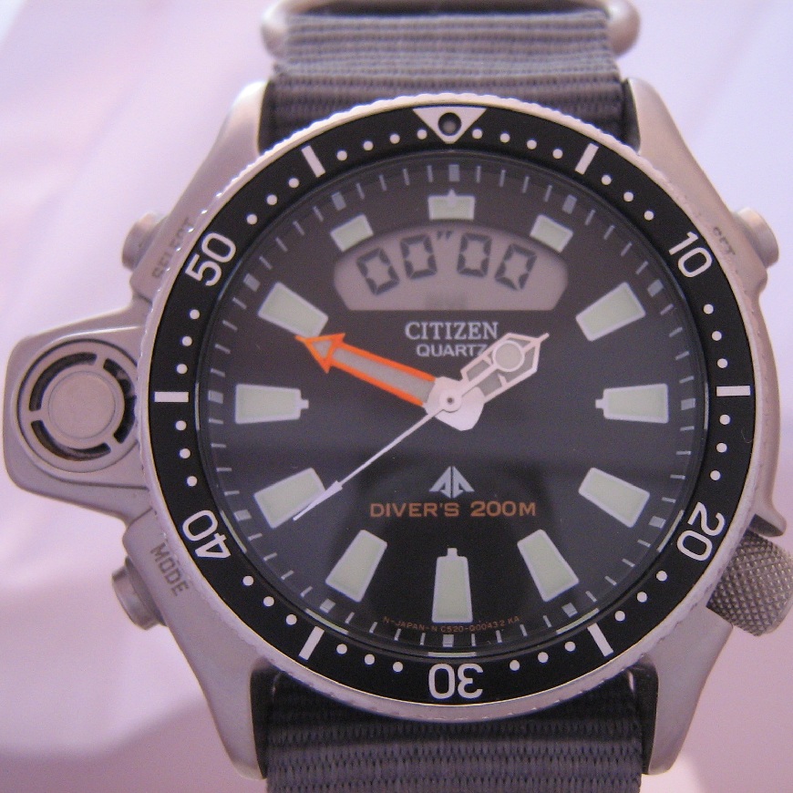 Citizen Promaster Aqualand, Black Dial With Nato & Rubber Straps