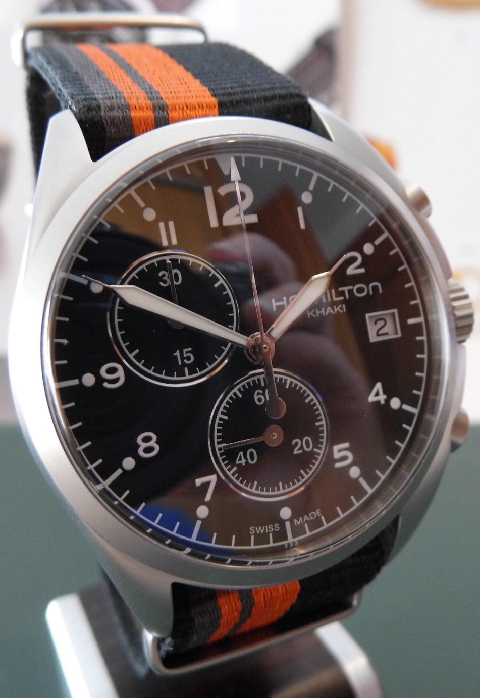 Hamilton Khaki Pilot Pioneer, Black Dial, Nato Strap