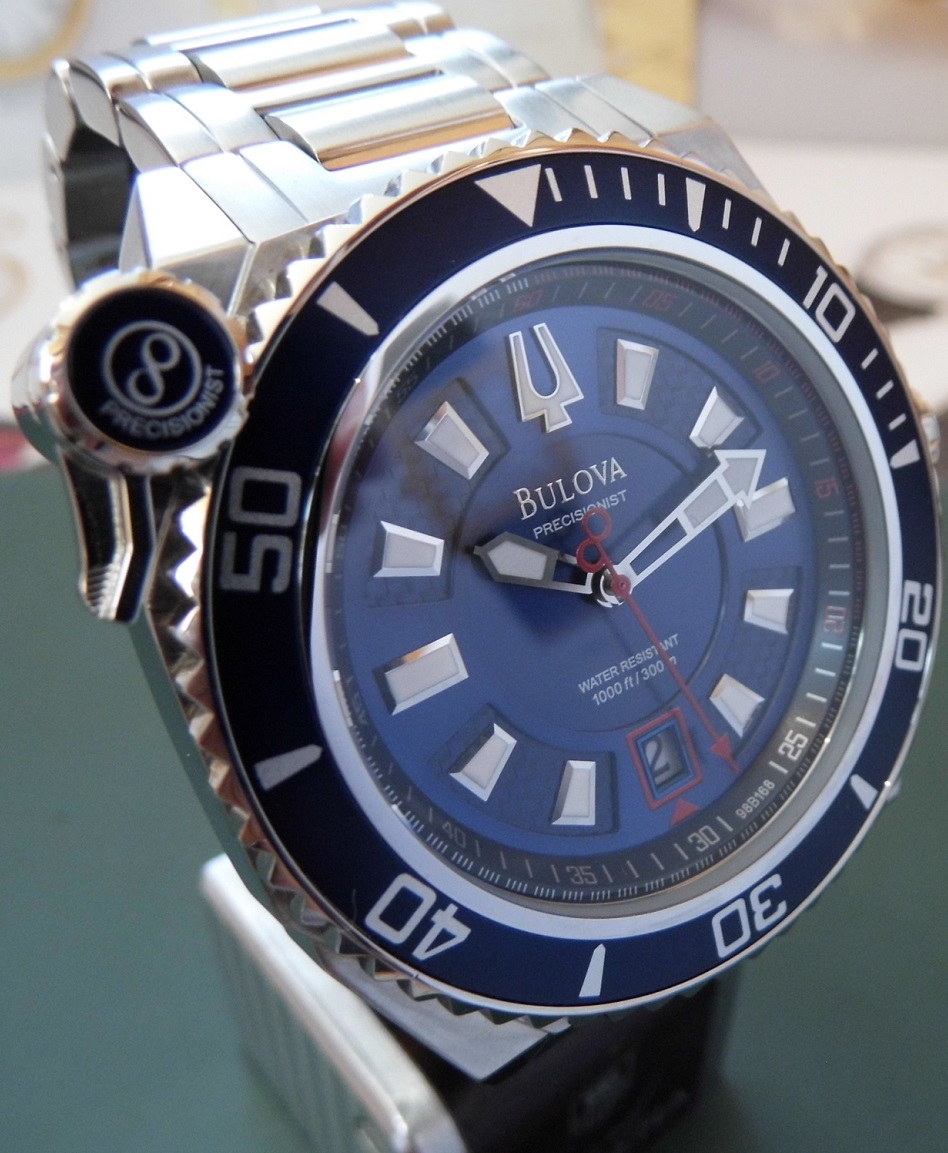 Bulova Precisionist Diver, Blue Dial, Bracelet