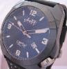 Arctos GPW K1 Ceramic Watch, Black Dial With Leather Strap