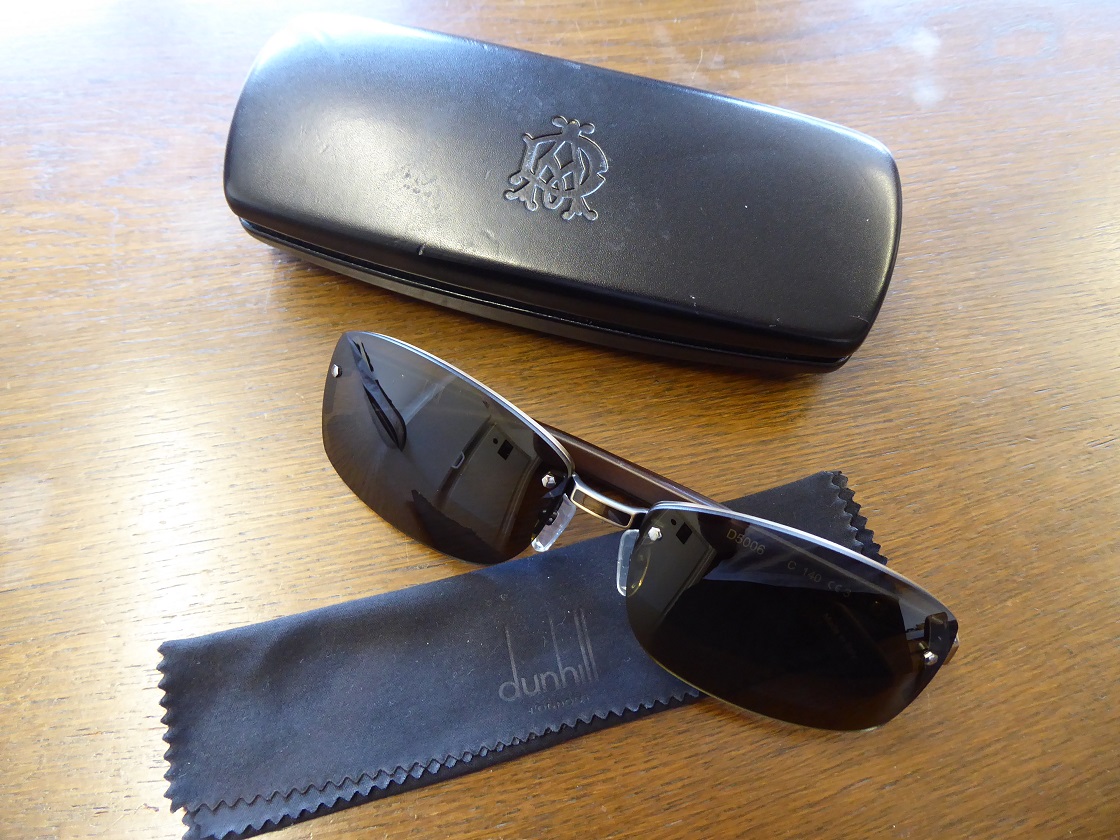 Alfred Dunhill Wooden Temple Sunglasses