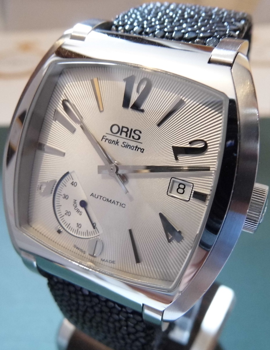 Oris Frank Sinatra Power Reserve Ltd Edition, Silver Dial With Stingray Leather Strap