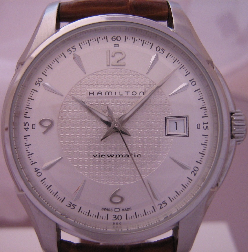 Hamilton Jazzmaster Viewmatic, Silver Dial With Leather Strap