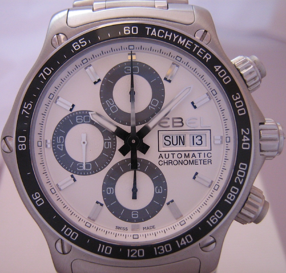 Ebel Discovery 1911 Chronograph, Silver Dial With Bracelet