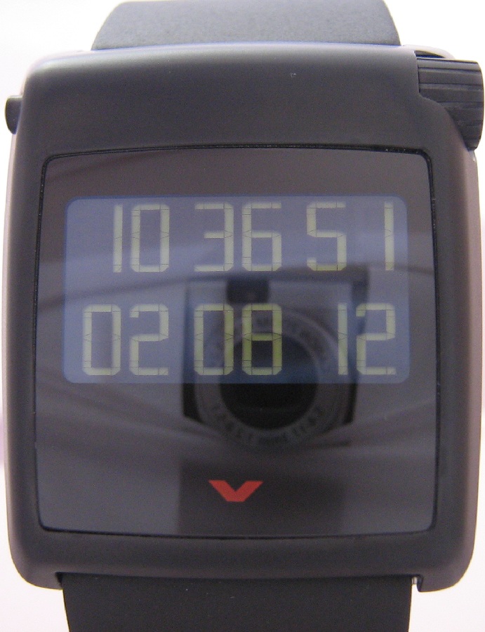 Ventura V-tec Kappa Digital Watch, Black Dial With Rubber Strap