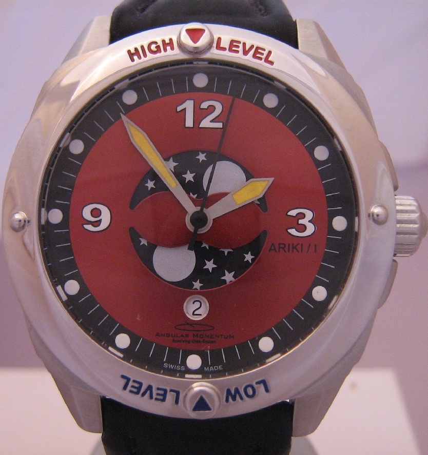 Angular Momentum Ariki, Red Dial With Rubber Strap