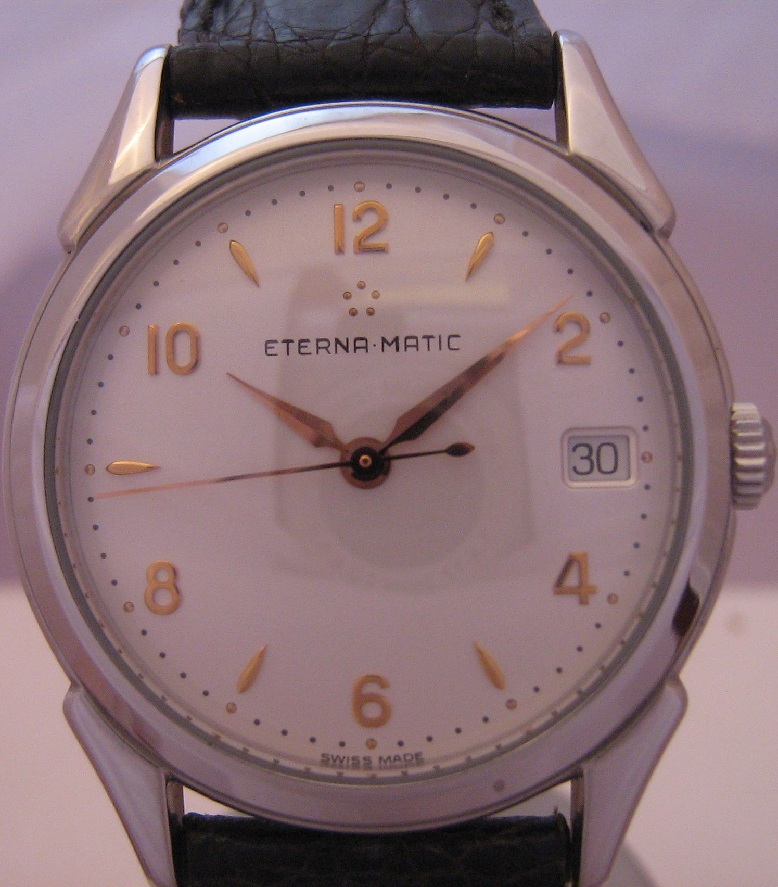 Eterna Les Historiques 1948, Silver Dial, Leather Strap