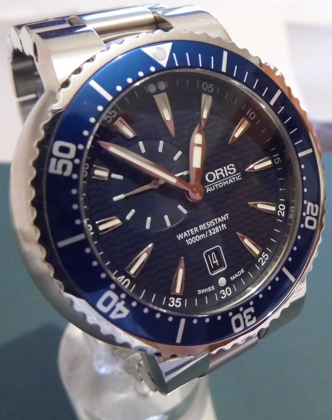 Oris Divers Small Seconds, Blue Dial, Steel Bracelet