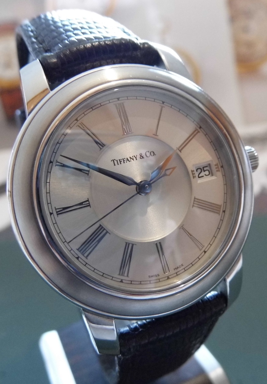 Tiffany Mark Automatic Chronometer, Silver Dial, Leather Strap