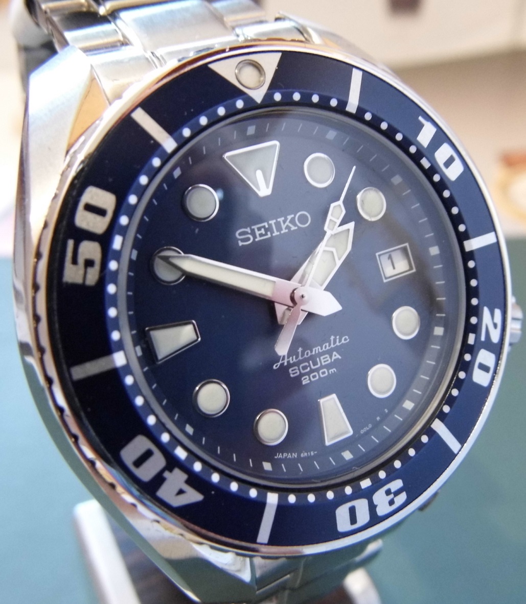 Seiko Scuba Prospex Sumo, Blue Dial, Steel Bracelet