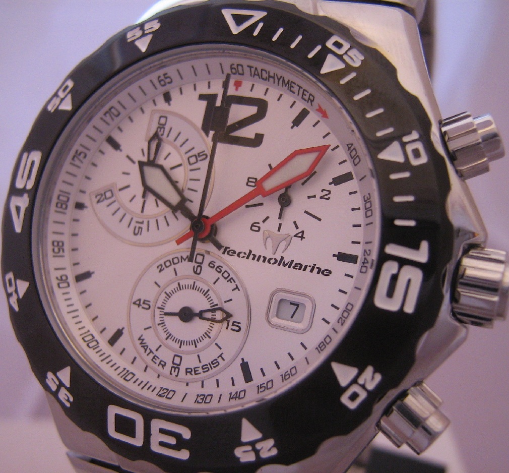 Technomarine Magnum Moonsun TMY, Silver Dial With Steel Bracelet