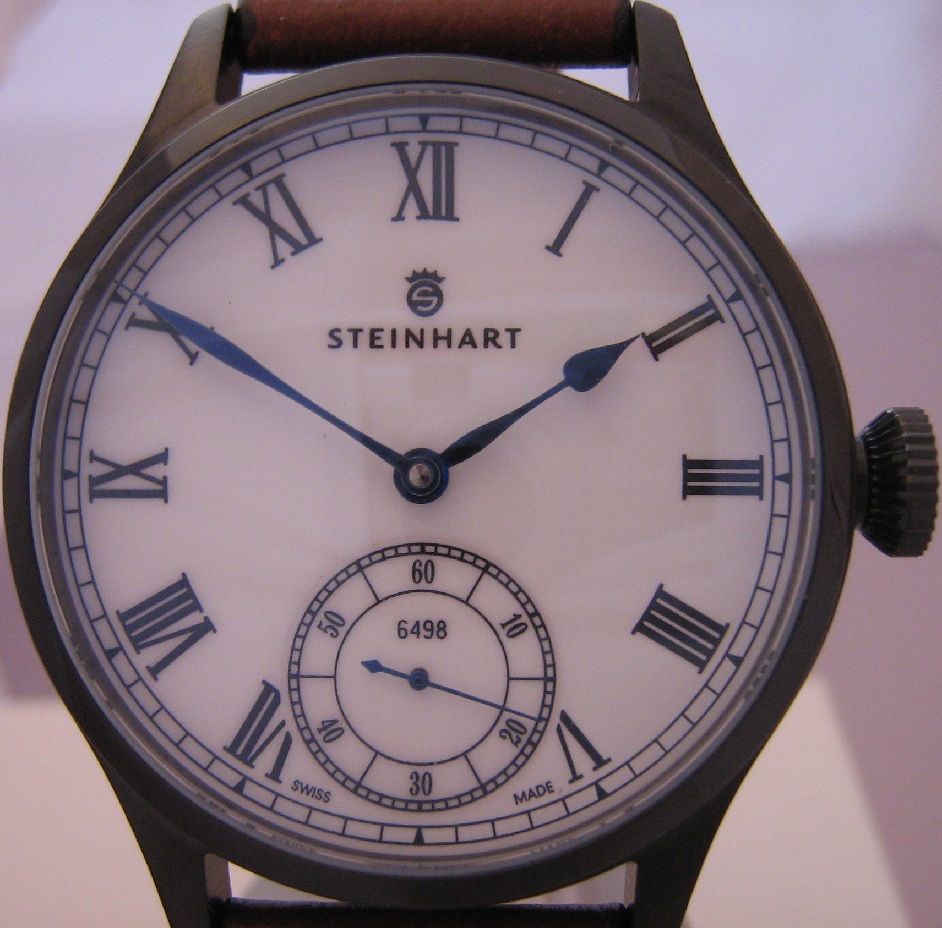 Steinhart Marine Chronometer II, White Dial, Leather Strap