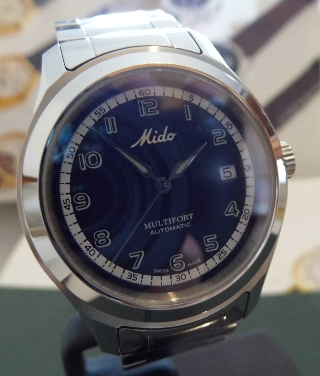 Mido Multifort Automatic Watch, Black Dial With Stainless Steel Bracelet