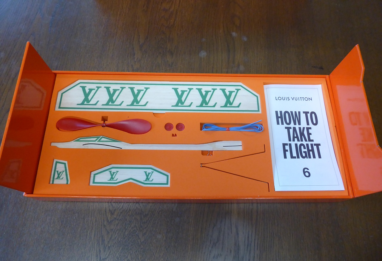 A Louis Vuitton Promotional Cockpit Voice Recorder Model Plane