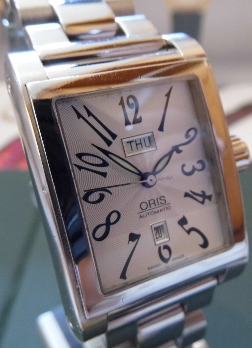 Oris Miles Day Date, Silver Dial, Bracelet