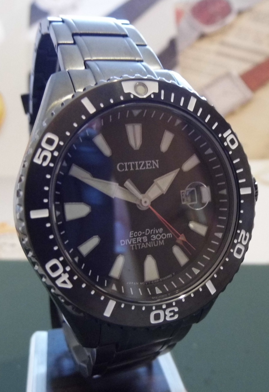 Citizen Royal Marines Commando Eco Drive, Black Dial, Bracelet