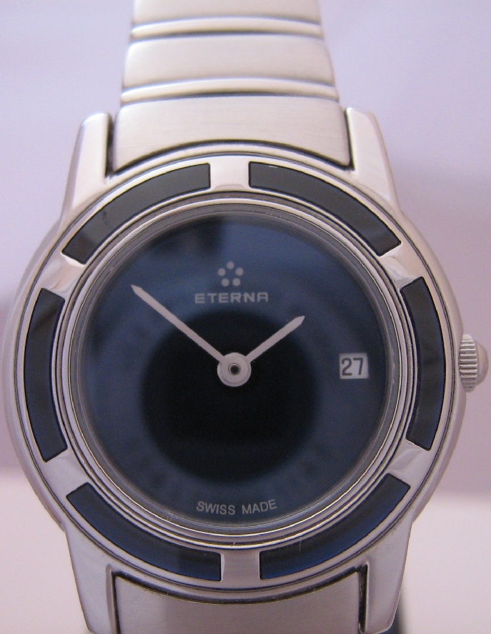 Eterna Galaxis Ladies, Blue Dial, Stainless Steel Bracelet