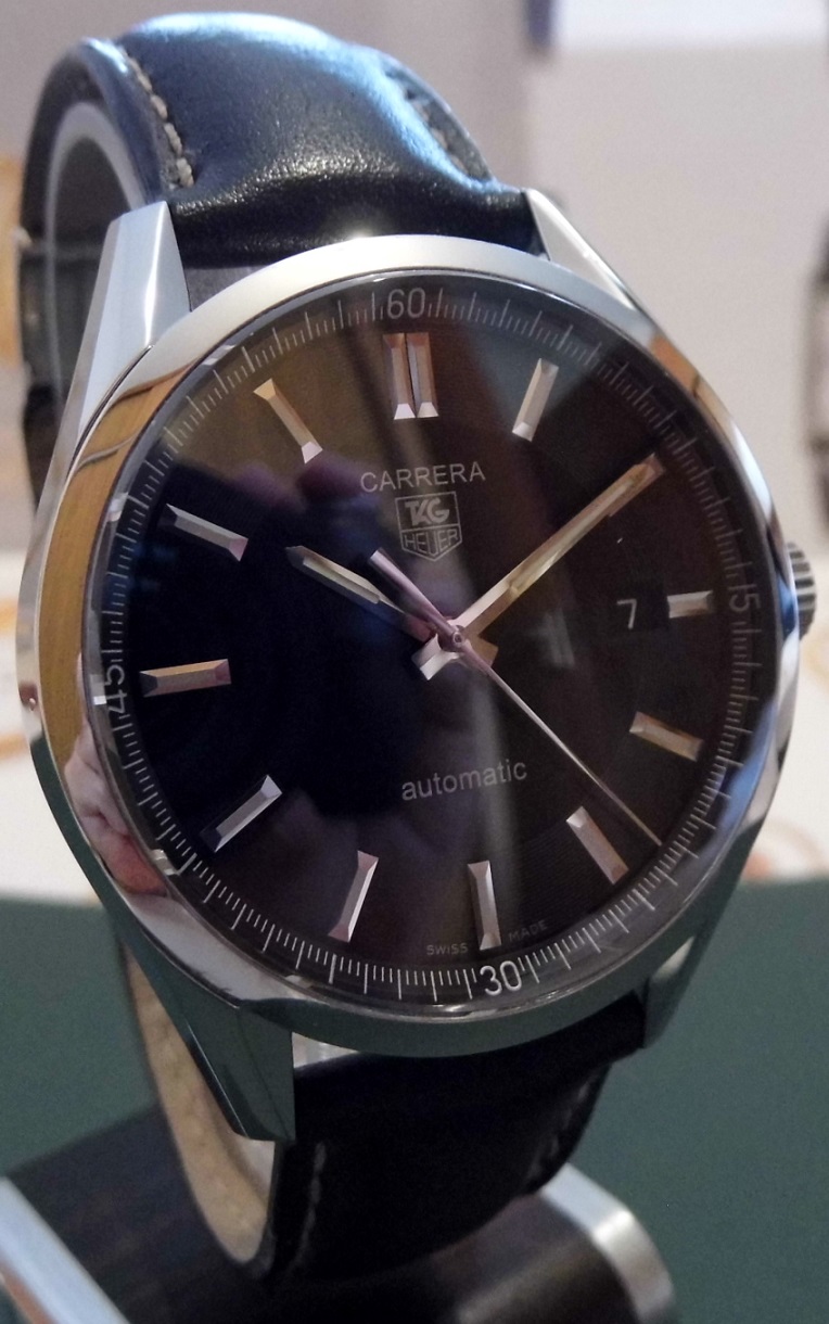 Tag Heuer Carrera Automatic, Black Dial, Leather Strap
