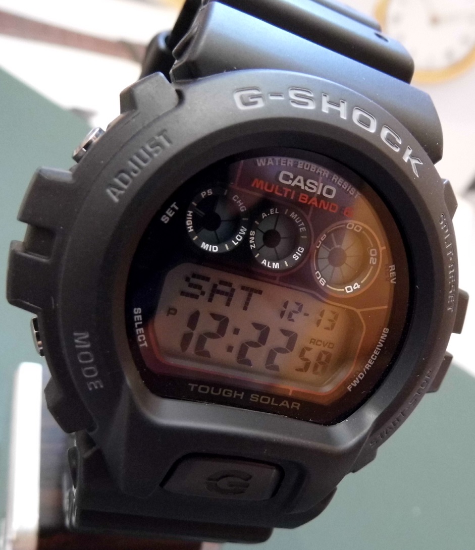 Casio G Shock GW-6900-1AER, Black Dial, Rubber Strap