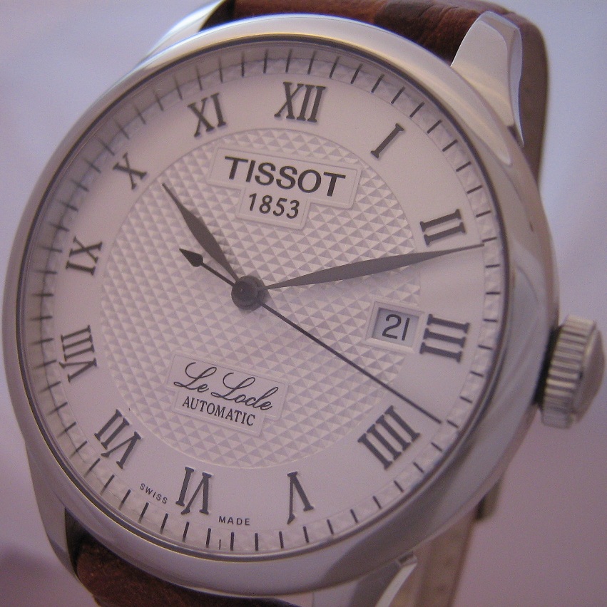 Tissot Le Locle Automatic, Silver Dial With Leather Strap