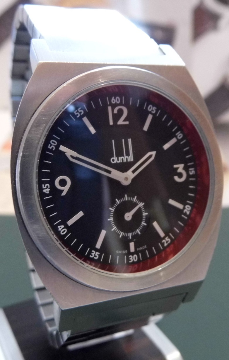 Dunhill RPM Quartz, Black Dial, Stainless Steel Bracelet