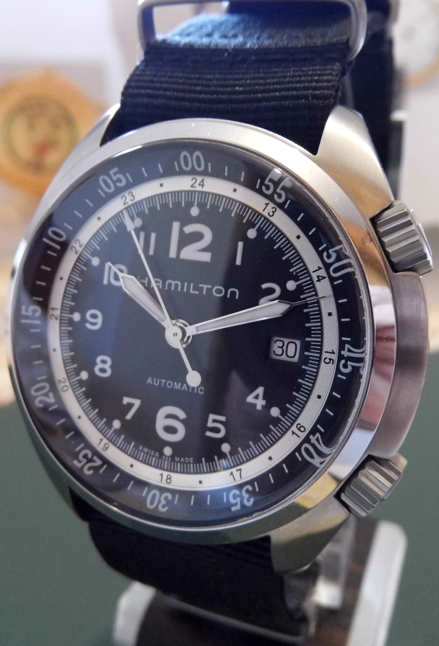 Hamilton Khaki Pilot Pioneer Auto, Black Dial, Strap & Bracelet