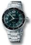 Oris TT3 Titanium Watch, Green Dial With Titanium Bracelet