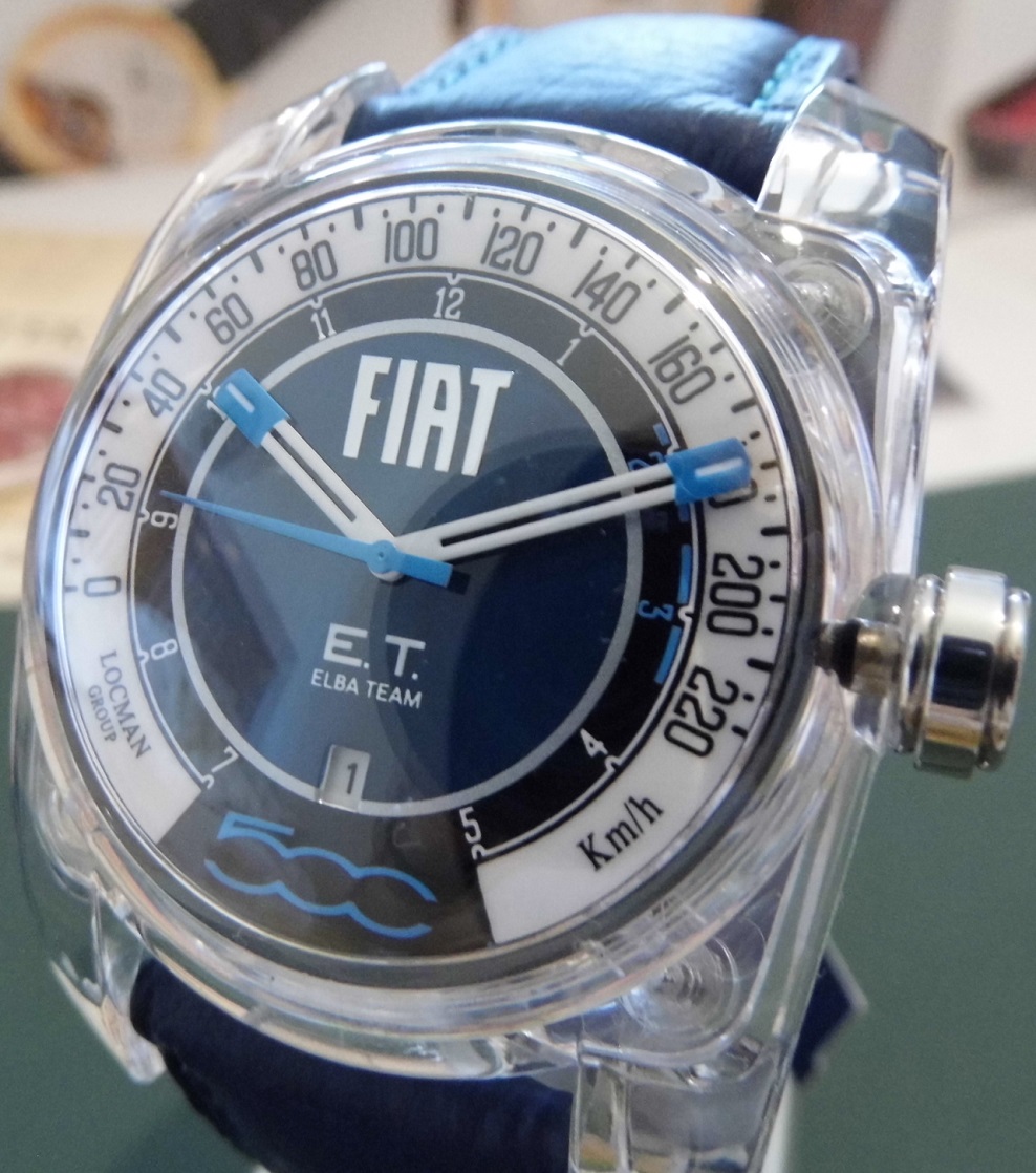 Locman Fiat 500 Elba Team, Blue Dial, Blue Leather Strap
